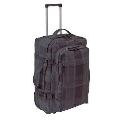 Trolley-Rucksack CHECKER, schwarz - Werbeartikel