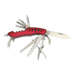 Taschenmesser BIG R., rot-silber - Werbeartikel