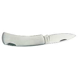 Klappmesser METALLIC, silber - Werbeartikel