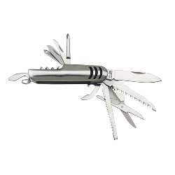 Taschenmesser TRIO, silber - Werbeartikel
