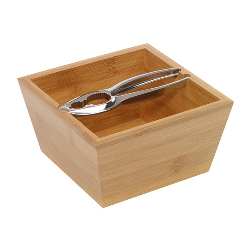 Nussknacker-Set CLICK, braun-silber - Werbeartikel