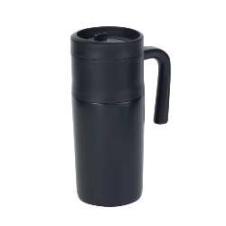 Isolierbecher GRAB AND GO, schwarz - Werbeartikel