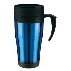 Trinkbecher WARM-UP, blau - Werbeartikel