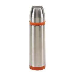 Edelstahl-Isolierkanne KEEP WARM, silber-orange - Werbeartikel