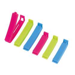 Clip-Set KEEP FRESH, blau-pink-gr�n - Werbeartikel
