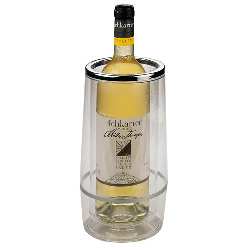 Flaschenk�hler PARTY, transparent-silber - Werbeartikel