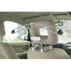 Autokleiderhaken TRAVEL COMPANION, silber - Werbeartikel