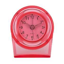 Reisewecker MORNING HOUR, rot - Werbeartikel