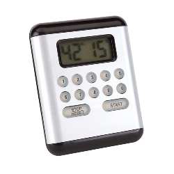 K�chentimer CULINARY, silber - Werbeartikel