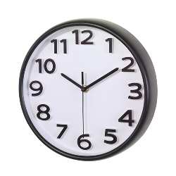 Wanduhr HALLEY, schwarz - Werbeartikel