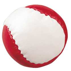 Anti-Stress-Ball JUGGLE, rot-wei� - Werbeartikel