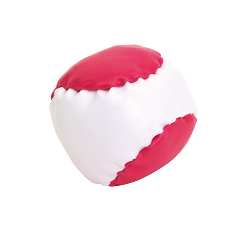 Anti-Stress-Ball JUGGLE, magenta-wei� - Werbeartikel