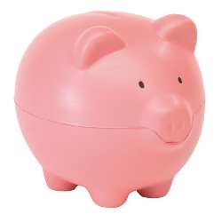 Anti-Stress-Schwein PIGGY, pink - Werbeartikel