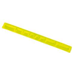 Flexibles Reflexband SEE YOU, gelb - Werbeartikel