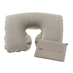 Aufblasbare Nackenst�tze COMFORTABLE, grau - Werbeartikel