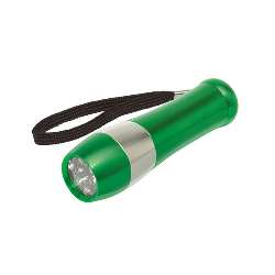 Taschenlampe DARK NIGHT, gr�n-silber - Werbeartikel