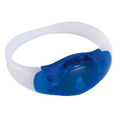 Leuchtarmband FESTIVAL, blau-transparent - Werbeartikel