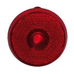 Rundes Blinklicht SHOWDOWN, rot - Werbeartikel