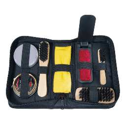 Schuhputzset POLISH, schwarz - Werbeartikel