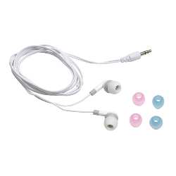 In-Ear-Kopfh�rer LISTEN, wei� - Werbeartikel