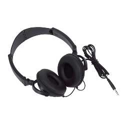 On-Ear-Kopfh�rer ROCKER, schwarz - Werbeartikel