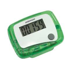 Schrittz�hler EASY RUN, gr�n - Werbeartikel