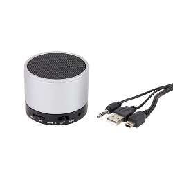 Bluetooth-Lautsprecher FREEDOM, silber - Werbeartikel