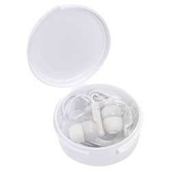 In-Ear-Kopfh�rer MUSIC, wei� - Werbeartikel