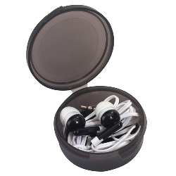 In-Ear-Kopfh�rer MUSIC, schwarz - Werbeartikel