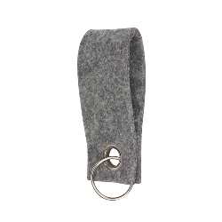 Schl�sselanh�nger FELT, grau - Werbeartikel