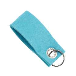 Schl�sselanh�nger FELT, t�rkis - Werbeartikel