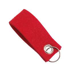 Schl�sselanh�nger FELT, rot - Werbeartikel