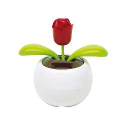 Solarblume WAVER & WAVING ROSE, wei� / Waving rose - Werbeartikel