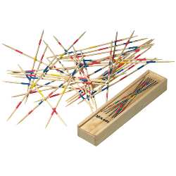 Mikado-Spiel FOCUS, holz - Werbeartikel