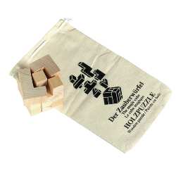 Holz-Puzzle CRAZY CUBE, holz - Werbeartikel