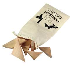 Holz-Puzzle TANGRAM, holz - Werbeartikel