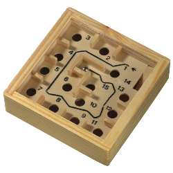 Holz-Labyrinth LOST, holz - Werbeartikel