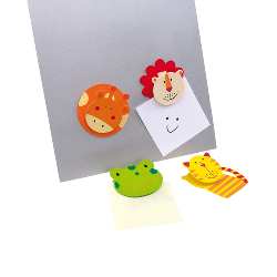 Memohalter FUNNY FOUR, bunt - Werbeartikel