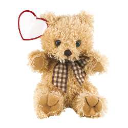 Kuschel-Teddy CHARLIE, braun - Werbeartikel