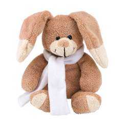 Pl�sch-Hase PAUL, braun - Werbeartikel