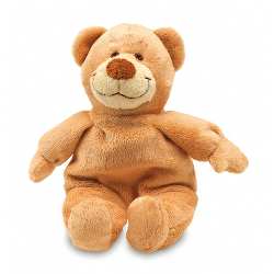 Pl�sch-Teddy JONAS, braun - Werbeartikel