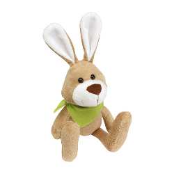 Pl�sch-Hase MINNA, braun - Werbeartikel