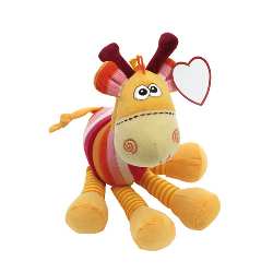Spielgiraffe ELFRIEDE, orange - Werbeartikel