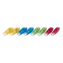 Deko-Klebebandabroller ROLL UP, gelb-blau-rot-gr�n - Werbeartikel