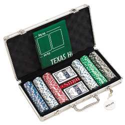 Pokerspiel LAS VEGAS, silber - Werbeartikel