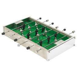 Tischkicker CHAMPION, silber-gr�n - Werbeartikel