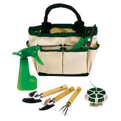Gartenset BOTANIC, gr�n-beige - Werbeartikel