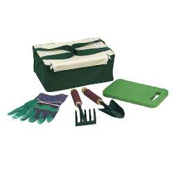 Gartenset EL TOPO, beige-gr�n - Werbeartikel
