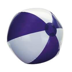 Aufblasbarer Strandball ATLANTIC, wei�-lila - Werbeartikel