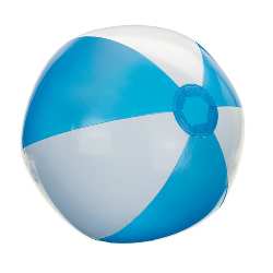 Aufblasbarer Strandball ATLANTIC, wei�-t�rkis - Werbeartikel
